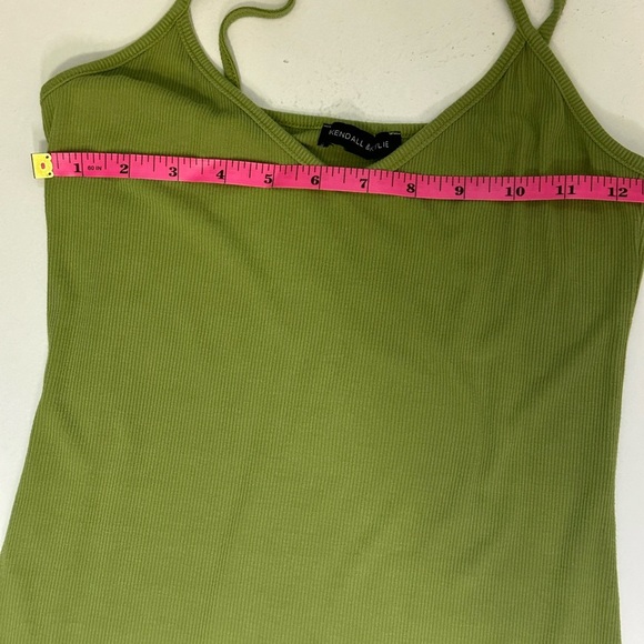 Kendall & Kylie Green Sleeveless mini Dress size Medium - Picture 7 of 9